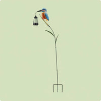 Solar Bird Lantern LED Solar Garden Bird Light Auto on/deactivate for Lawn