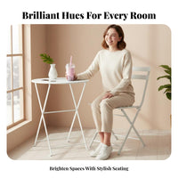 Wireframe Loop rear Chair Folding Seating Furniture Space-Saving for Cafe Owners