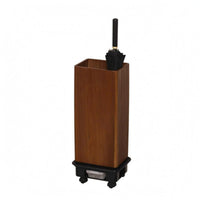 Rolling Umbrella Stand Water-Collection Tray Wood-Grain Umbrella Stand