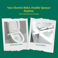 Dual-spray bidet, adjustable pressure