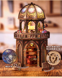 Observatory DIY Dollhouse Kit Wooden Puzzle Model
