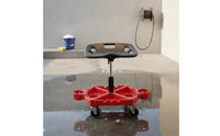 Adjustable Rolling Shop Stool Ergonomic Repair Specialist Stool with Wheels Heavy Duty for Mechanics, Vehicle Finishers, Auto Repair