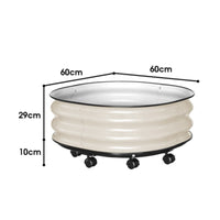Reptile Enclosure with Wheels Open-Top Tortoise Tub with Casters Turtle Breeding Box Corrugated Reptile Breeding Box for Patio