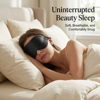 Eye for Sleeping, Lightweight Embroidered Cover with Loops, Blindfold for Adults Travel