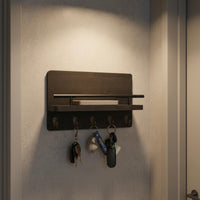Wall Mounted Key Holder Space Saving Household Storage Decorative for Hallway