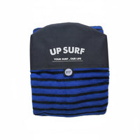Surfboard Sock Prevents Surfing Sealant Mess Striped Surfboard Sleeve Internal Storage Pocket Stretch Board Sock for Travel