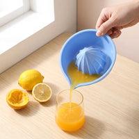 Silicone Manual Citrus Juicer - Hand Press Fruit Juice Extractor for Oranges, Lemons, and Limes