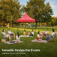 1 Piece Canopy Tent Waterproof Shelter Quick-setup Foldable 4-leg Structure Suitable for Beach Lovers Car Owners Markets Backyard Athletic Events