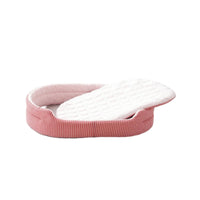 Oval Pet Bed Cooling Pet Bed with Removable Cushion Non-Slip for Living Room