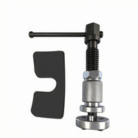 Hand-Operated Brake Caliper Piston Tool Threaded Spindle Piston Reset Tool T-Handle Disc Brake Compressor Knurled Grip for Mechanics, Garage