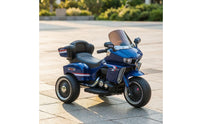 Push-Along Motorcycle Three-Wheel Motorcycle with Headlights Slip-Resistant Electric Push-Along with Backrest for Sidewalk, Playroom