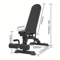 Adjustable Dumbbell Bench Padded Multifunctional Exercise Bench Steel Frame