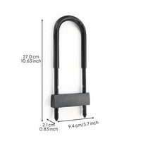 Long U-shaped loop padlock, additionallong cabinet lock, waterproof, robustduty, protected for cabinets, outdoor use, home, garage, tool chest