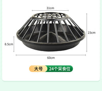 鸡喂食槽养鸡自动喂食器散养鸡新型喂鸡神器打不翻鸡鸭鹅牛筋料盆
