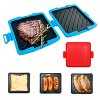 Microwave Safe Non-Stick Sandwich Toaster with Egg Cooker