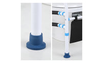 Toilet Rail with Suction Cups No-Drill Toilet Frame Freestanding for Seniors, Handicapped