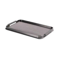 Metal Frame Tray Textured Tray with Handles Rectangular for Perfume Display