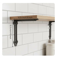 Cast Iron Shelf Bracket Rustic Decor Vintage Shelf Support for Kitchen, DIYers
