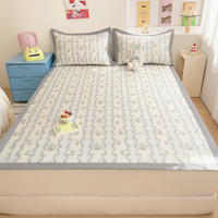 2025 New Ice Silk Cooling Mat for Summer, Washable Single Student Dormitory Bed Mat