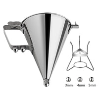 304 Stainless Steel Batter Dispenser Funnel for Octopus Balls