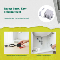 Touchless motion sensor faucet
