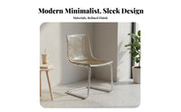 Clear Plastic Chair sturdy Transparent Accent Chair Water-Resistant for Kitchen