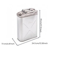 Stainless Steel Fuel Container Leakproof Fuel Can with Flexible Tube Smooth