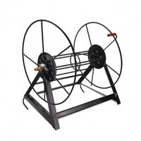 Metal Hose Reel Triangular Base Hand Crank Hose Reel Sturdy Farm Implement for Farmers, Field
