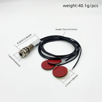 3-Piece Guitar Pickup Patch with 75cm/30cm/9cm Wire Lengths