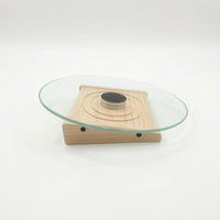 Wooden Chinchilla Running Plate Silent Chinchilla Wheel Low-Height Wheel with Stand Stable for Cage, Pet Corner