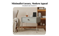 Sofa Side Table Minimalist aesthetic Waterfall Side Table C-Shaped for Small Spaces