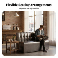 Commercial Grade Upholstered Banquette, Table, and Chair Combo Tufted supportrest Design Restaurant Furniture Modern utilitarian design Cafe Booth Set for Bar Managers, Lounge, eatery
