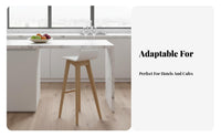 Bar Stool with backrestrest utilitarian Look Counter Seating Nordic Aesthetic Stable Base for Restaurant Owners, Adults
