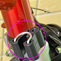 Folding Bike Clamp with Fixing Screw Small Head Tube Latch Clamp Replacement