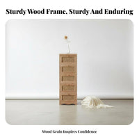 Rattan Drawer Cabinet Retro Design Rattan Front Cabinet Easy Assembly