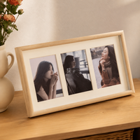 Photo Frame, Multi Photo Frame, 6 inches, Wooden, Tabletop & Wall Mount, Modern Design