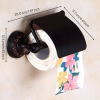 European Black Bronze Towel Rack, Antique Copper, Wall Mount
