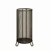 Mesh Umbrella Stand Curved Legs Umbrella Stand with Water-Collecting Tray Easy