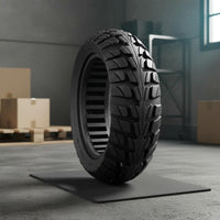 Never Flat 10x2.70-6.5 Solid Tire Shock-Absorbing Solid Scooter Tire High-Grip Tread Pattern