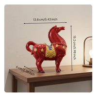 Tang Dynasty Horse Statue Auspicious Symbolism Chinese Astrological Horse