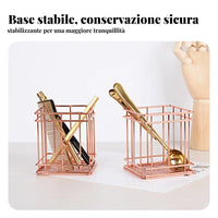 Nordic Design Stationery Holder Wrought Iron Design Metal Wire Writing
