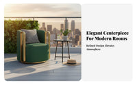 Modern modern design rotating Barrel Chair Ergonomic Design Indoor Seating Enveloping spinal supportrest Easy to Assemble for Business Professionals, New Parents, Living Room, Balcony, Reception Area, Bedroom