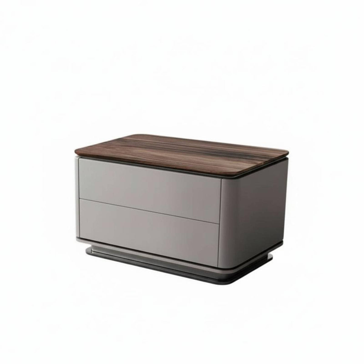 Bedside Cabinet with Drawer and Shelf Modern Oriental Design Bedside Cabinet with Open Shelf Multiple Storage choices for Adults