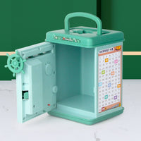 Thumbprint Savings Bank Plays Music Electronic Piggy Bank Passcode Currency Safe Lights & Sounds ATM Safe Toy Great Gift