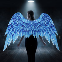 Angel wing with Elastic Shoulder Straps Wearable Costume Appendages with Elastic Shoulder Straps Easy to Wear Angel Wing Accessory for Halloween