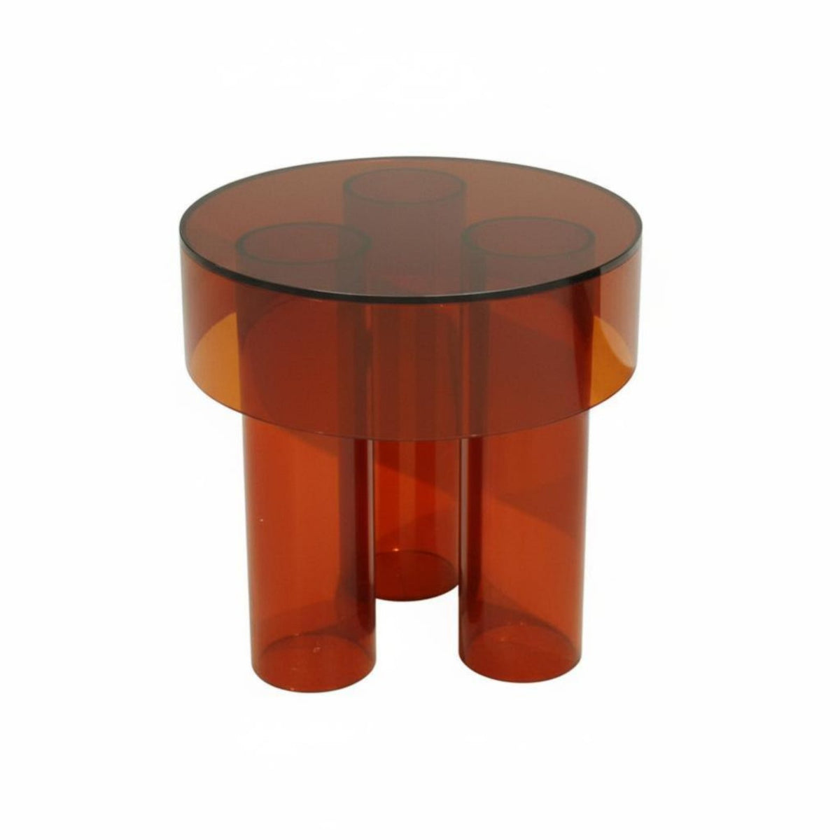Round Acrylic Side Table Lightweight Nightstand adaptable for Office, Homeowners