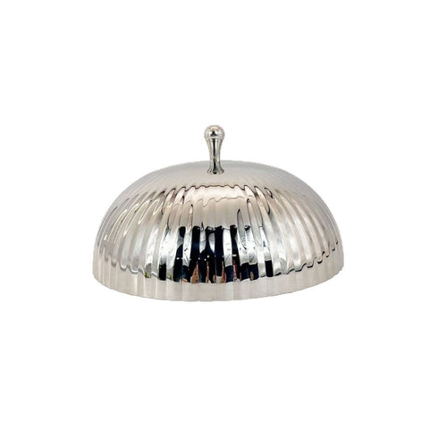Serving Dome with Pedestal Stainless Steel Food Dome with Base Polished