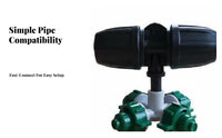 Dust Suppression Tee Connector Spray Nozzle Automatic Watering Atomizing Spray Nozzle Fine Mist for Farmers, Homeowners, Fence, Yard, Patio