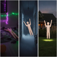 Lifesize Inflatable Corpse Scary Inflatable Mannequin with Arms Waterproof Inflate Figure Portable for Halloween Party