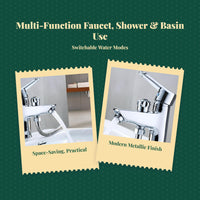 Brass faucet with dual temp control